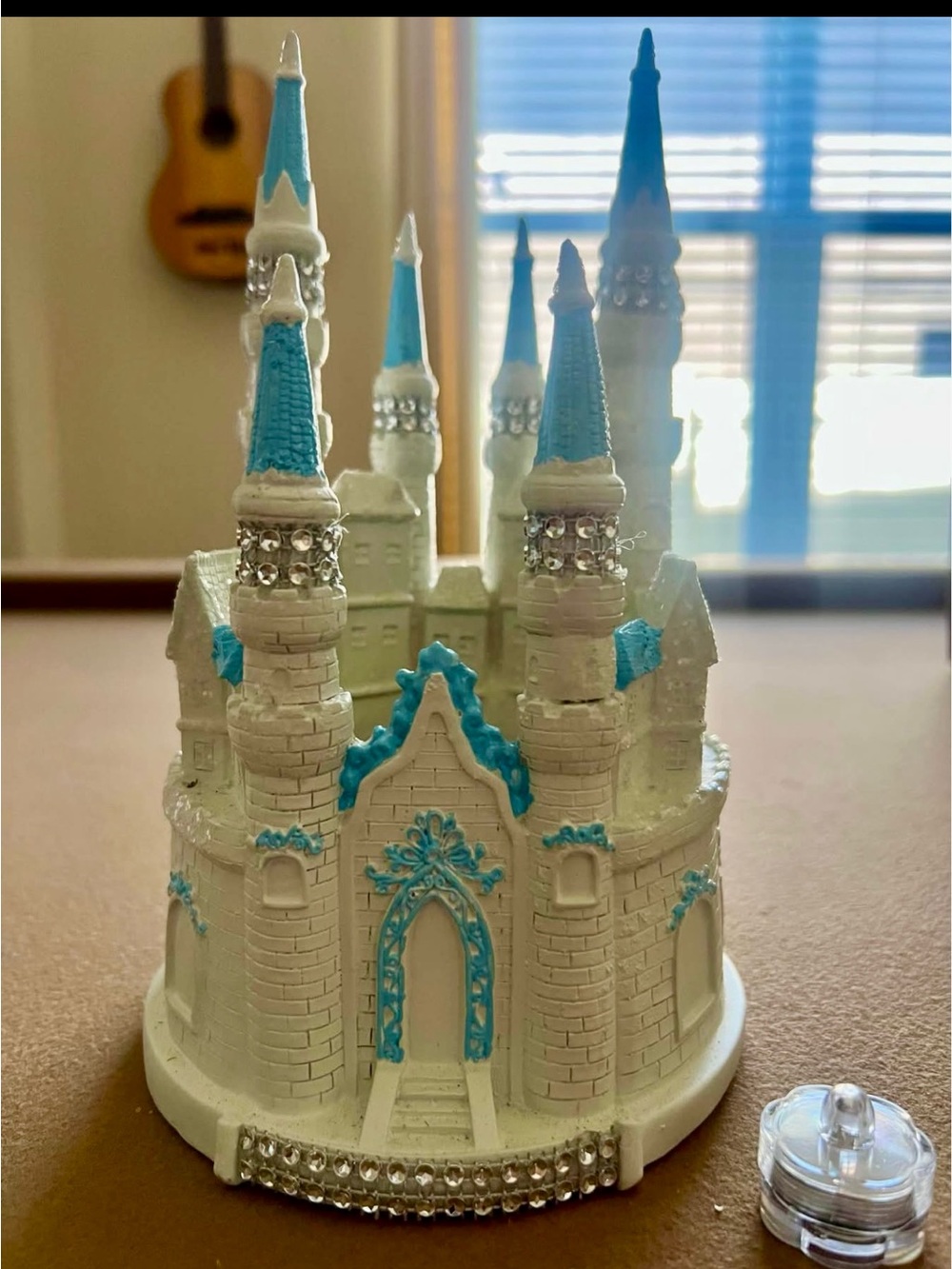 Large Cake Topper that has a light